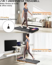 Lowest Price! Portable Under Desk Walking Treadmill $49.99 (Reg. $119.99) at Woot | Great Gift